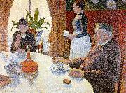 The Dining Room Paul Signac